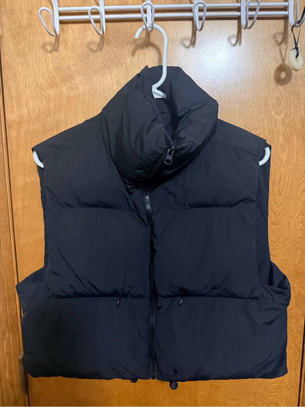 Women's Black Puffer Vest - Quilted Winter Vest